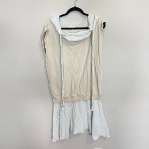 See by Chloe Draped Hoodie Blouse Size XS Color White Cream
